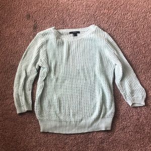 Mint crochet sweater